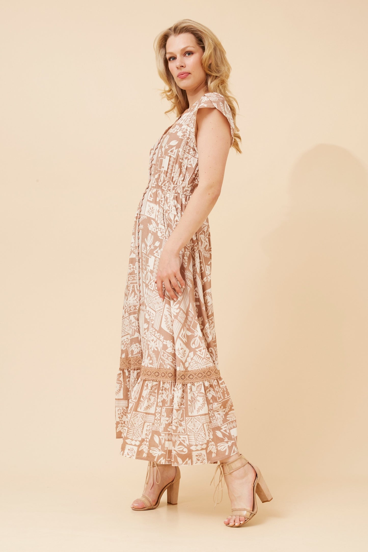 Sammy Maxi Dress - Beige