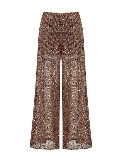 Tomasena Sequin Pant - Bronze