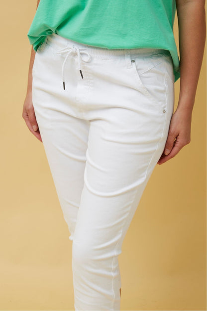 Felicity Jogger Pant - White