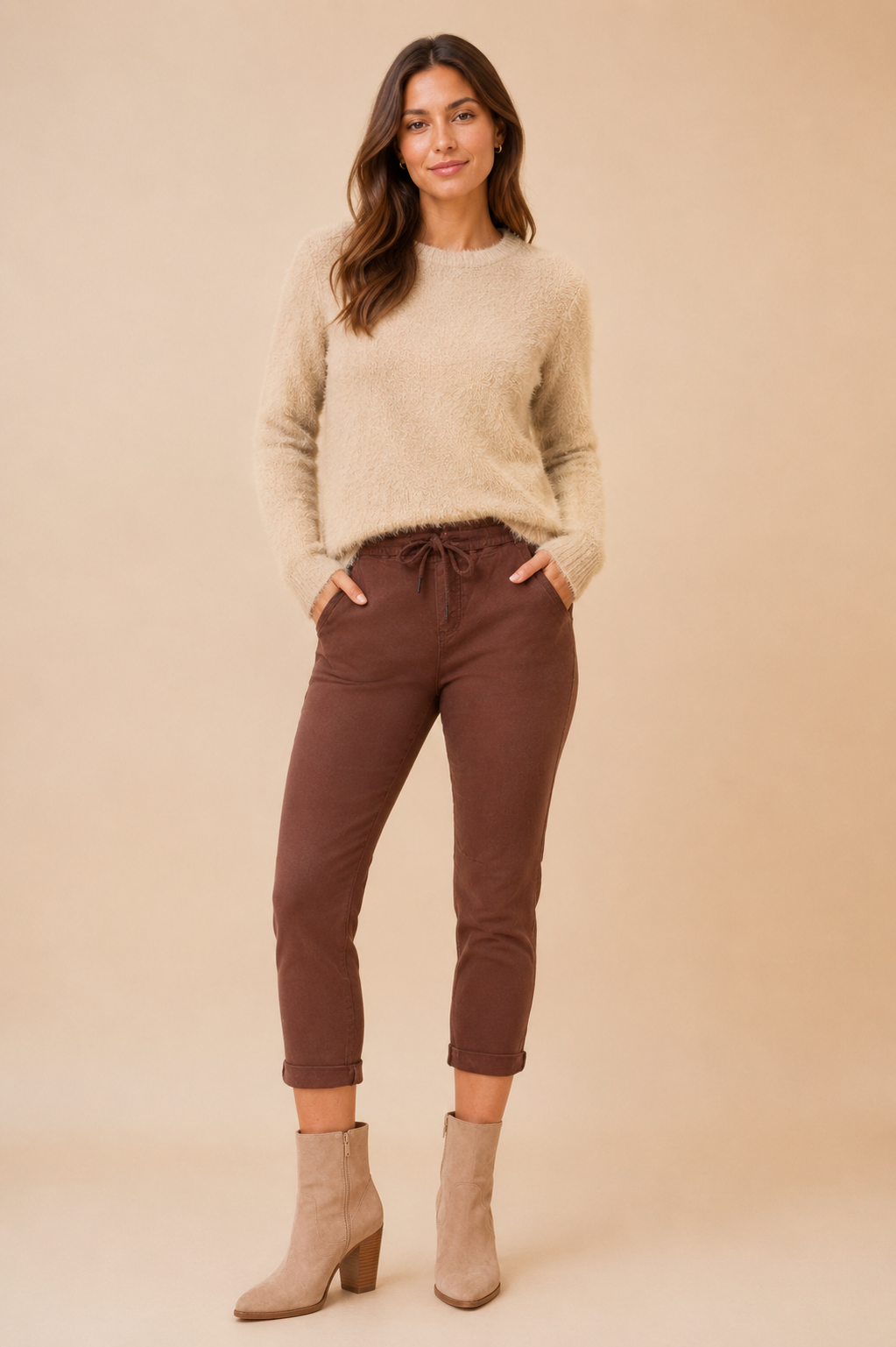 Felicity Jogger Pant - Chocolate