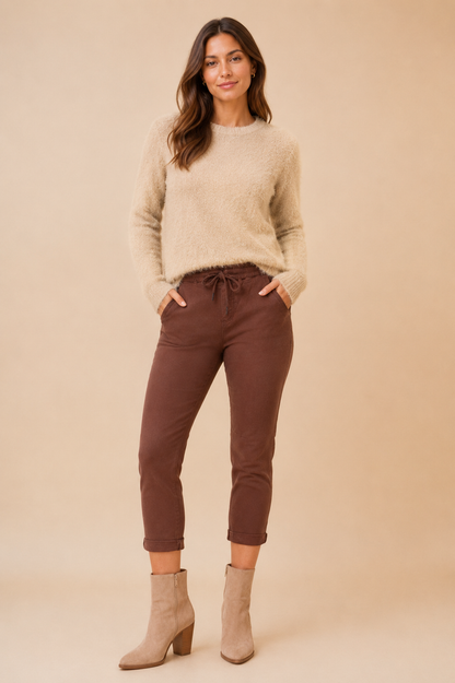 Felicity Jogger Pant - Chocolate