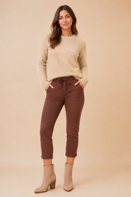 Felicity Jogger Pant - Chocolate