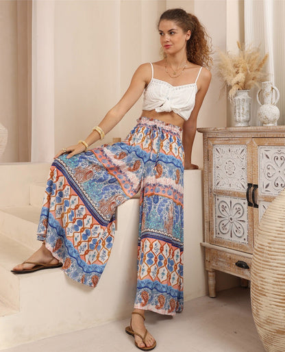 Gabrielle Culotte Pant - Oceania Print