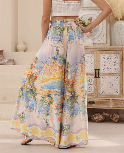 Gabrielle Culotte Pant - Venice Print