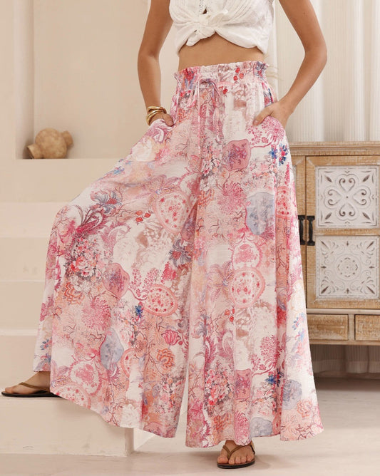 Gabrielle Culotte Pant - Paisley Pink