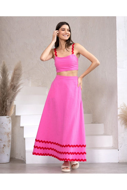 Gigi Crop Top - Pink