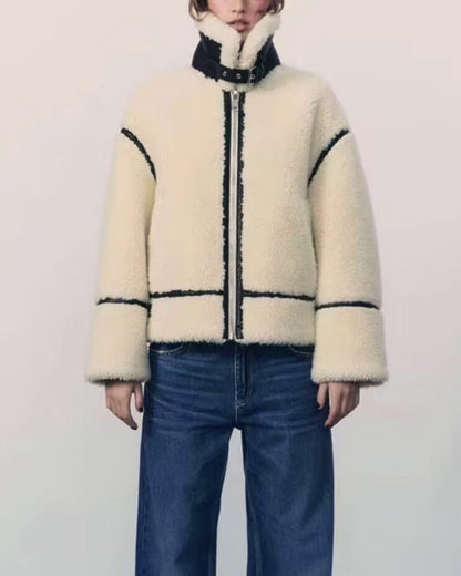 Grayson Teddy Jacket - Cream