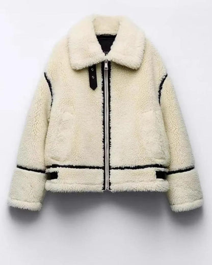 Grayson Teddy Jacket - Cream