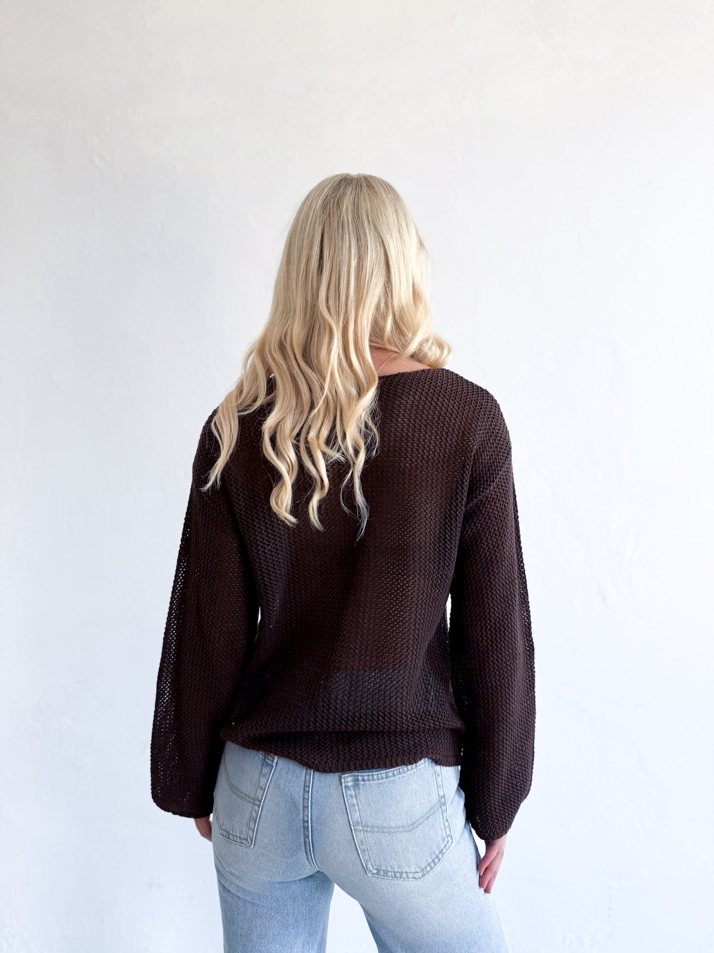 Greta Knit Jumper - Chocolate