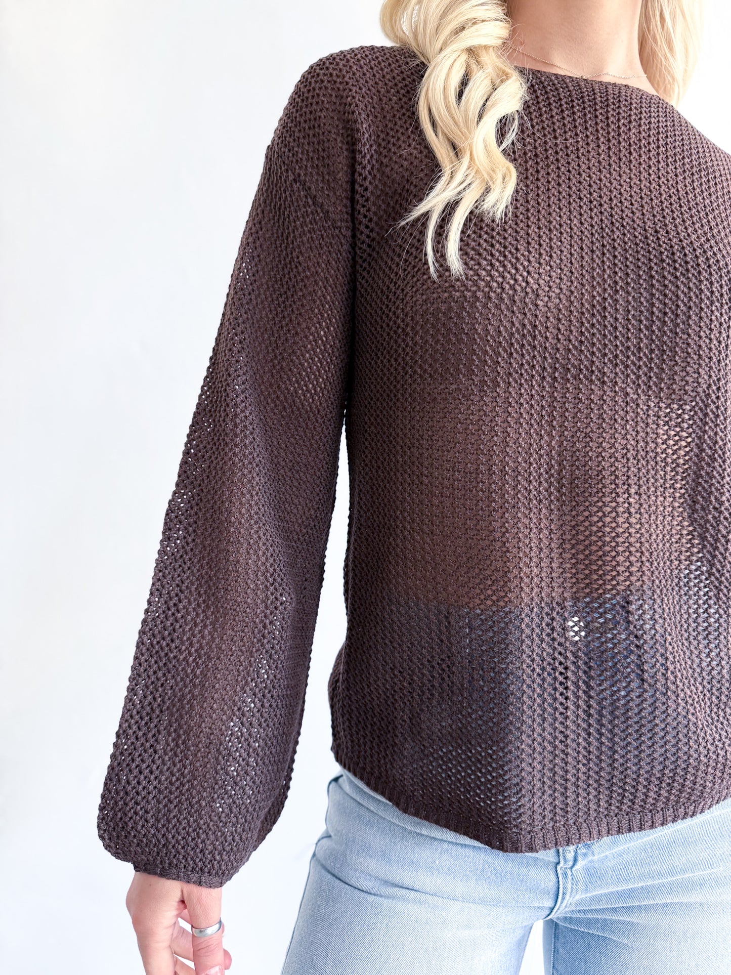 Greta Knit Jumper - Chocolate