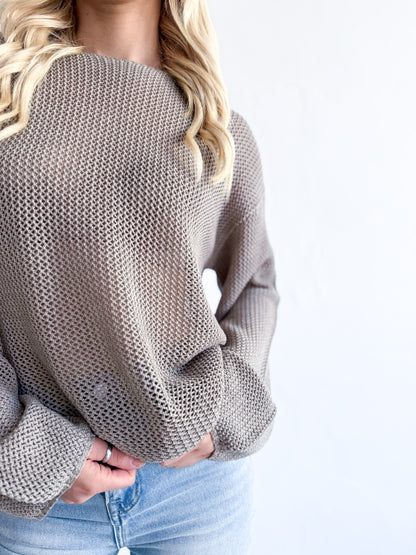 Greta Knit Jumper - Mocha