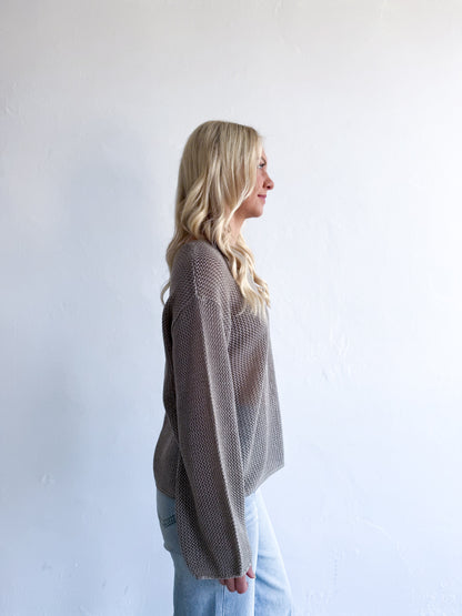 Greta Knit Jumper - Mocha