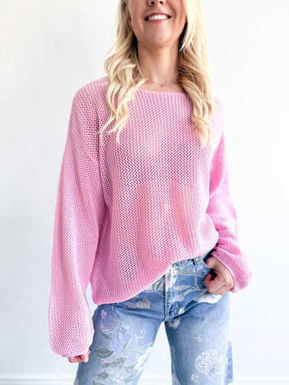 Greta Knit Jumper - Pink