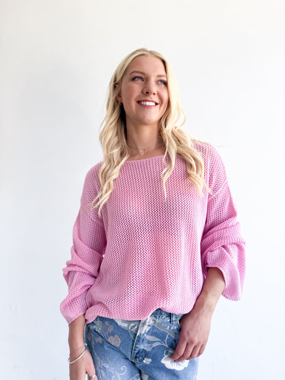 Greta Knit Jumper - Pink