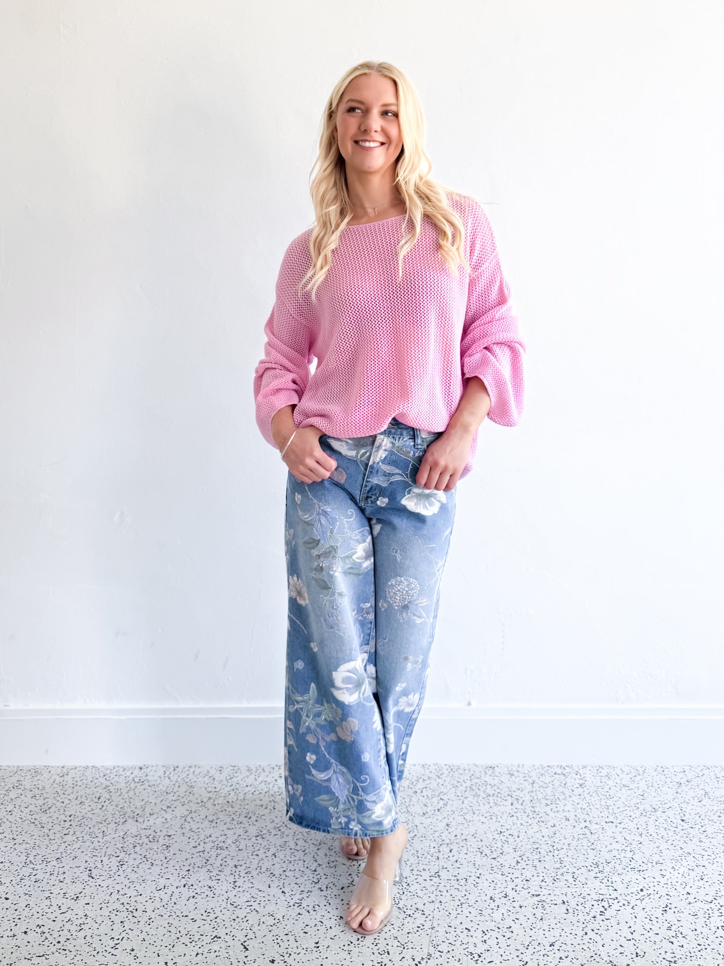 Greta Knit Jumper - Pink