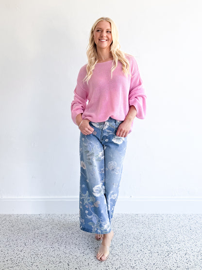 Greta Knit Jumper - Pink