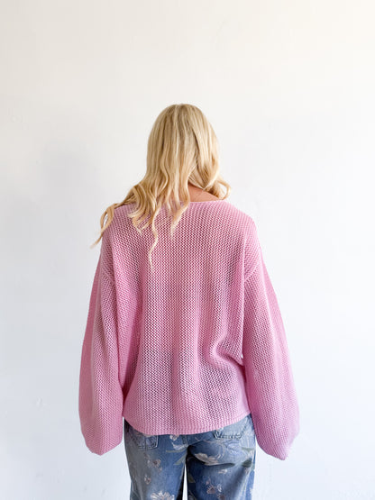 Greta Knit Jumper - Pink