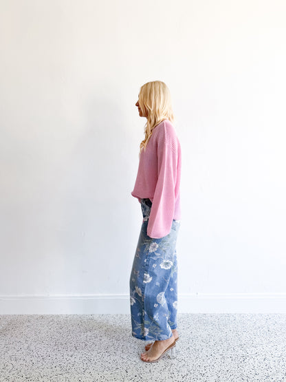 Greta Knit Jumper - Pink