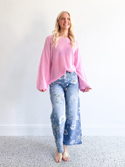 Greta Knit Jumper - Pink