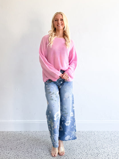 Greta Knit Jumper - Pink