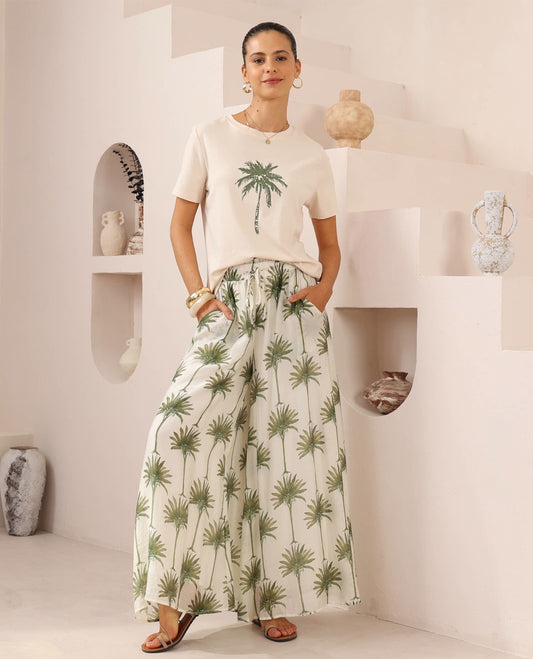 Harley Culotte - Palm Tree Print