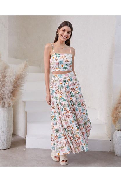 Hollie Crop Top - Palm Springs