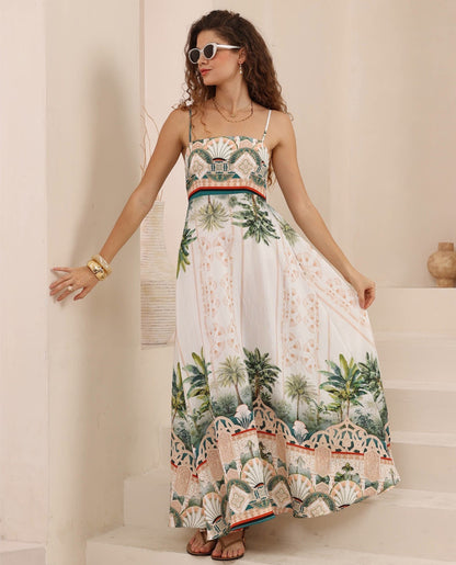 Isla Maxi Dress - Palm Cove Print