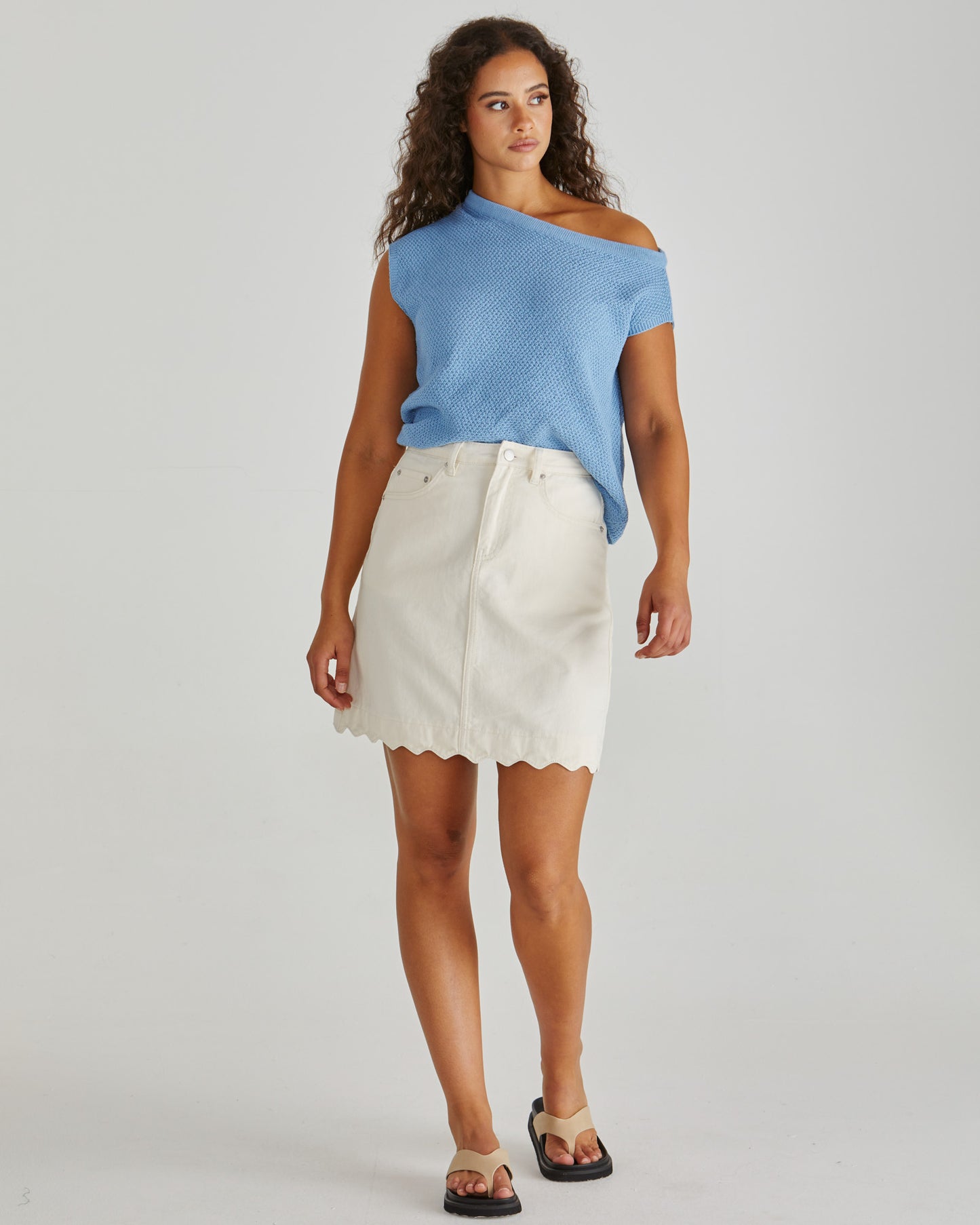 Jaci Knit Top - Blue