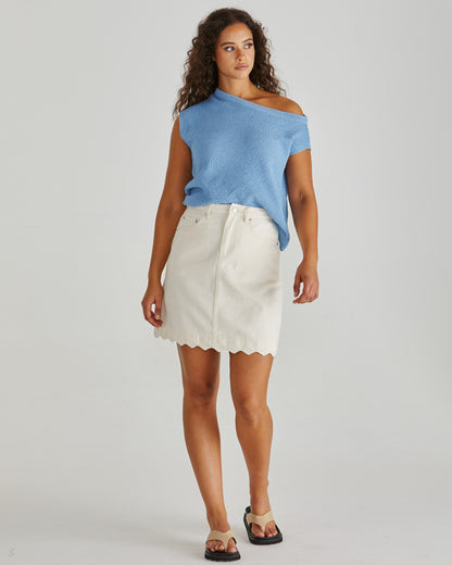 Jaci Knit Top - Blue