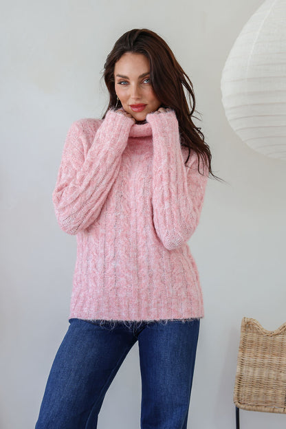 Jada Roll Neck Cable Knit