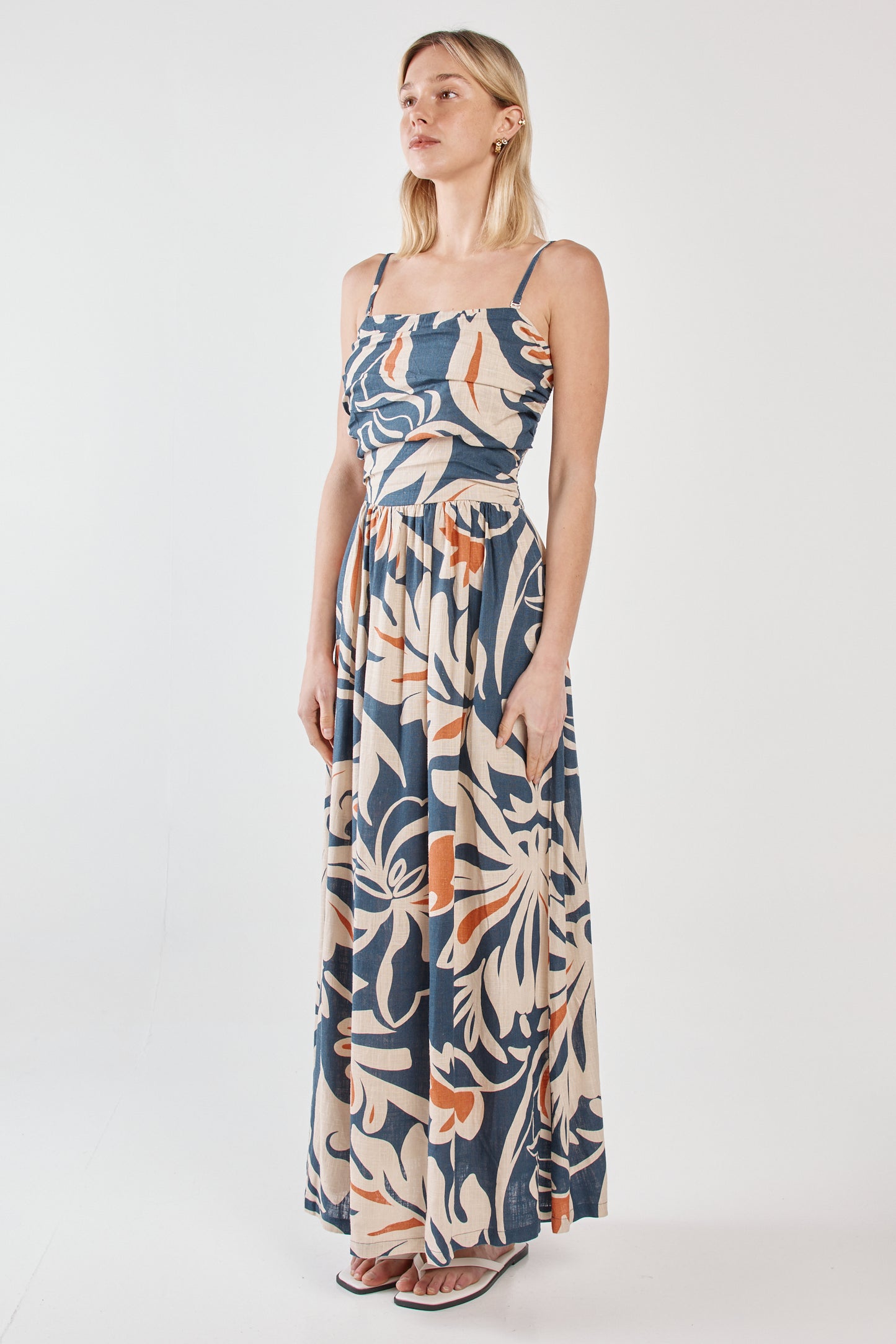Jana Strapless Maxi Dress - Wild Orchid Navy