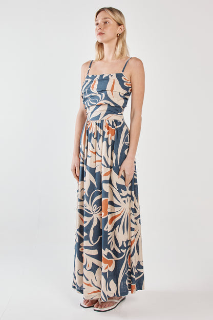 Jana Strapless Maxi Dress - Wild Orchid Navy