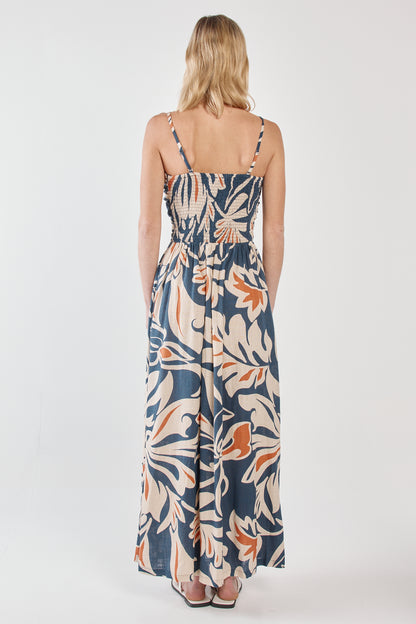 Jana Strapless Maxi Dress - Wild Orchid Navy