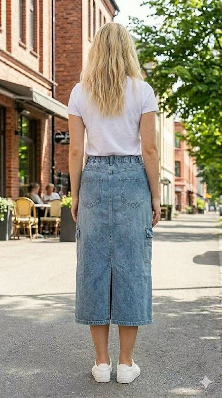 Joey Jogger Denim Skirt