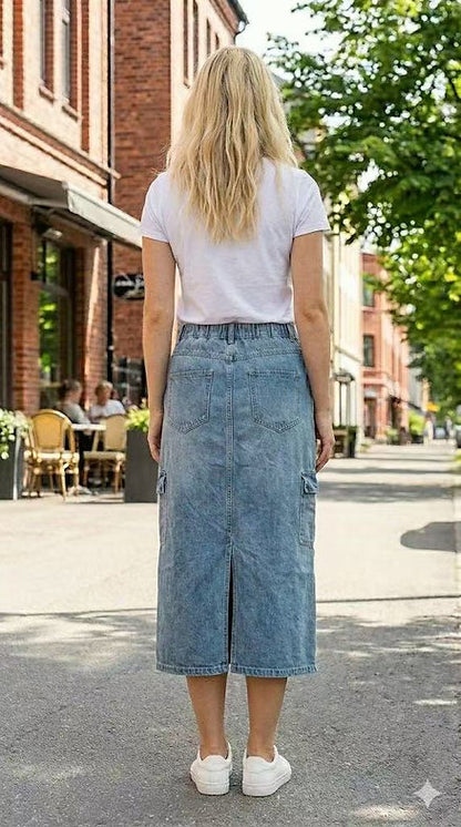 Joey Jogger Denim Skirt