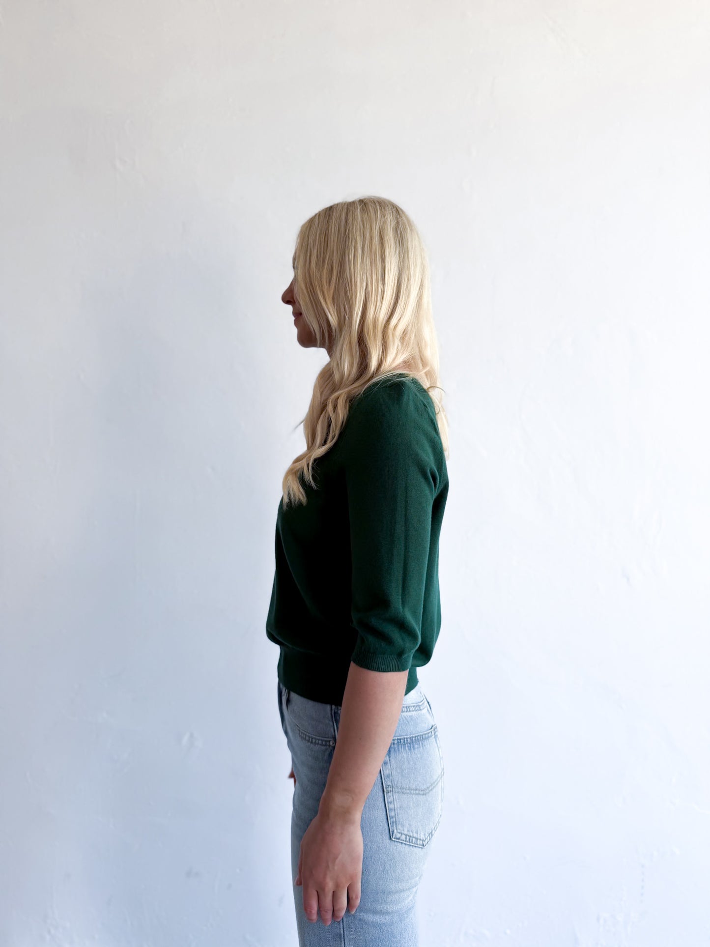 Lainy Knit Top - Forest Green