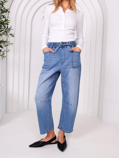 Leo Barrel Jean - Blue