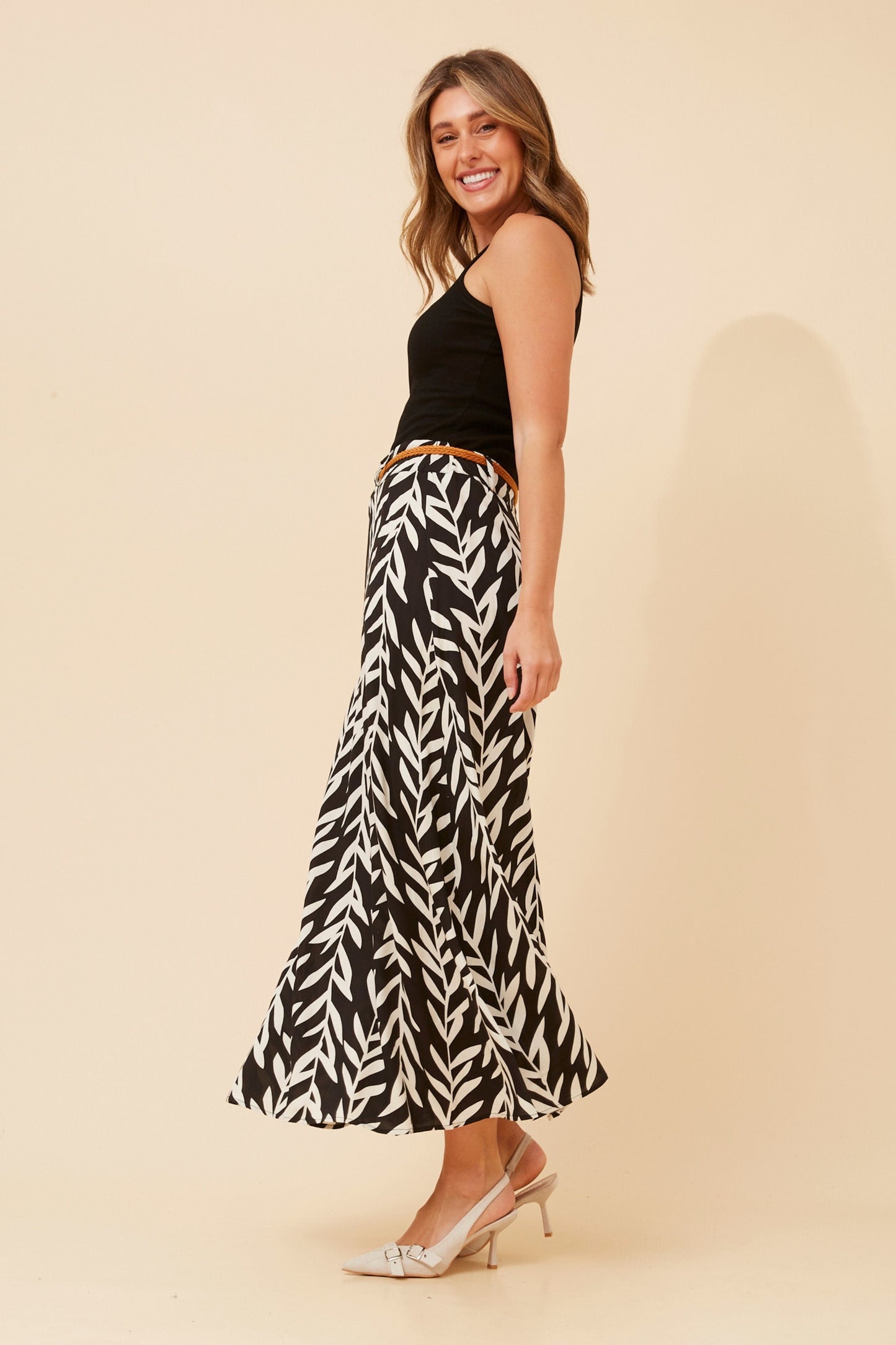 Lisa Maxi Skirt - Multi Black