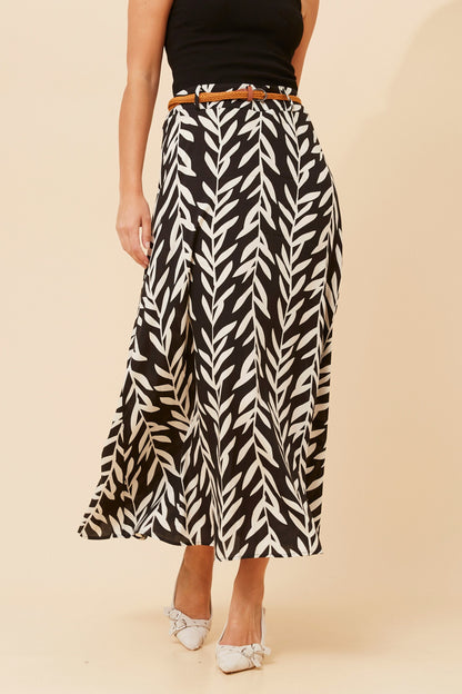 Lisa Maxi Skirt - Multi Black