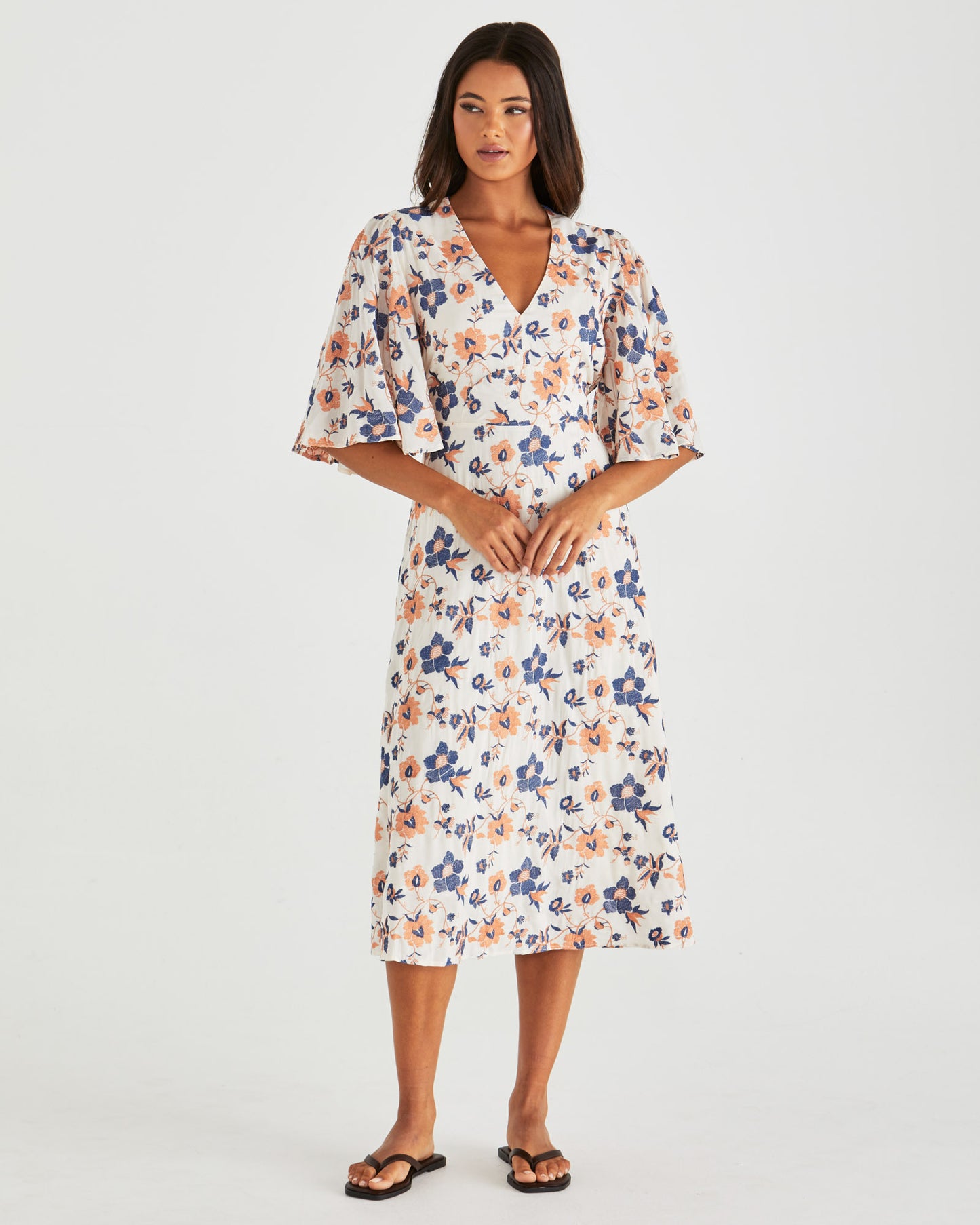 Luca Dress - Navy Floral