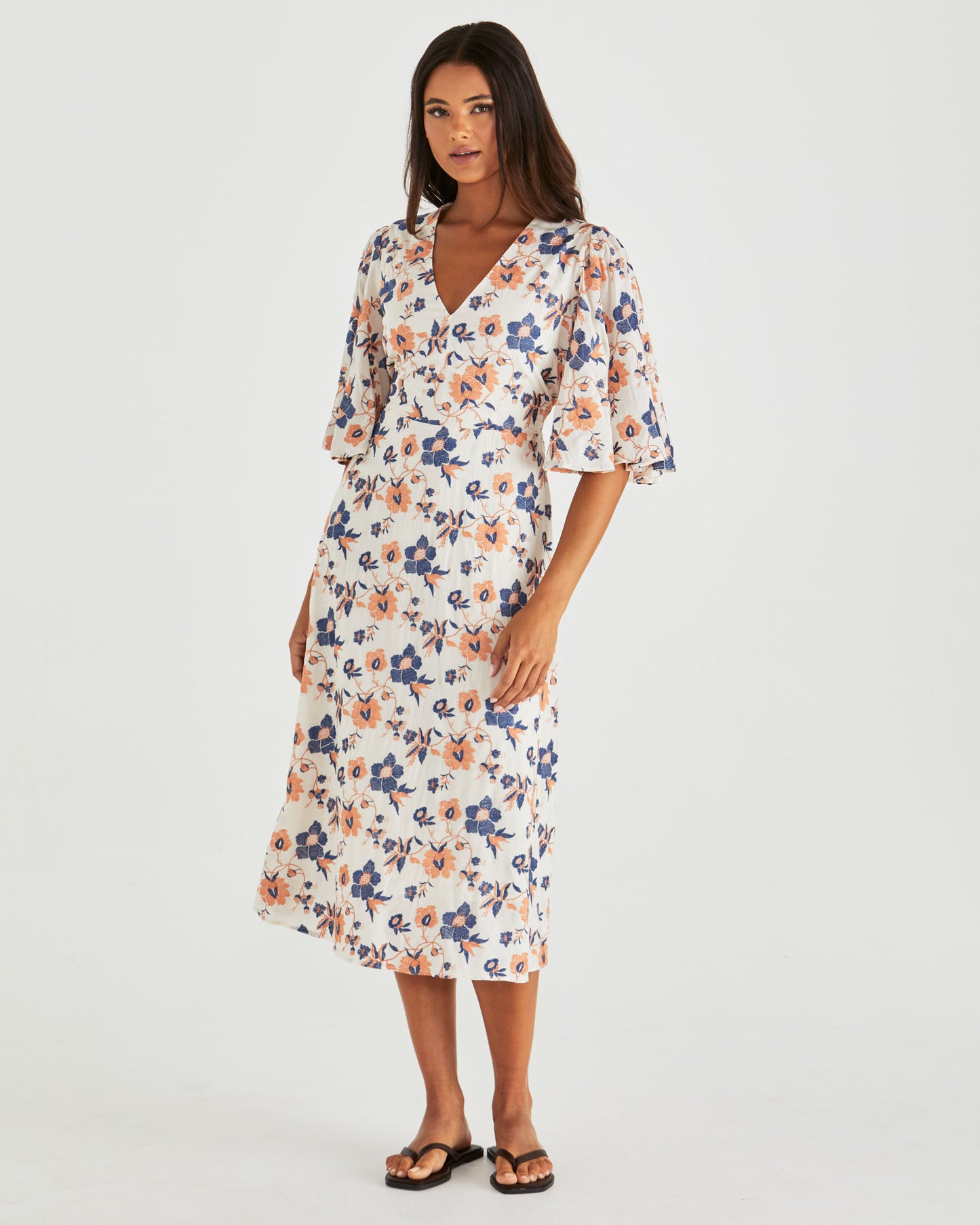 Luca Dress - Navy Floral