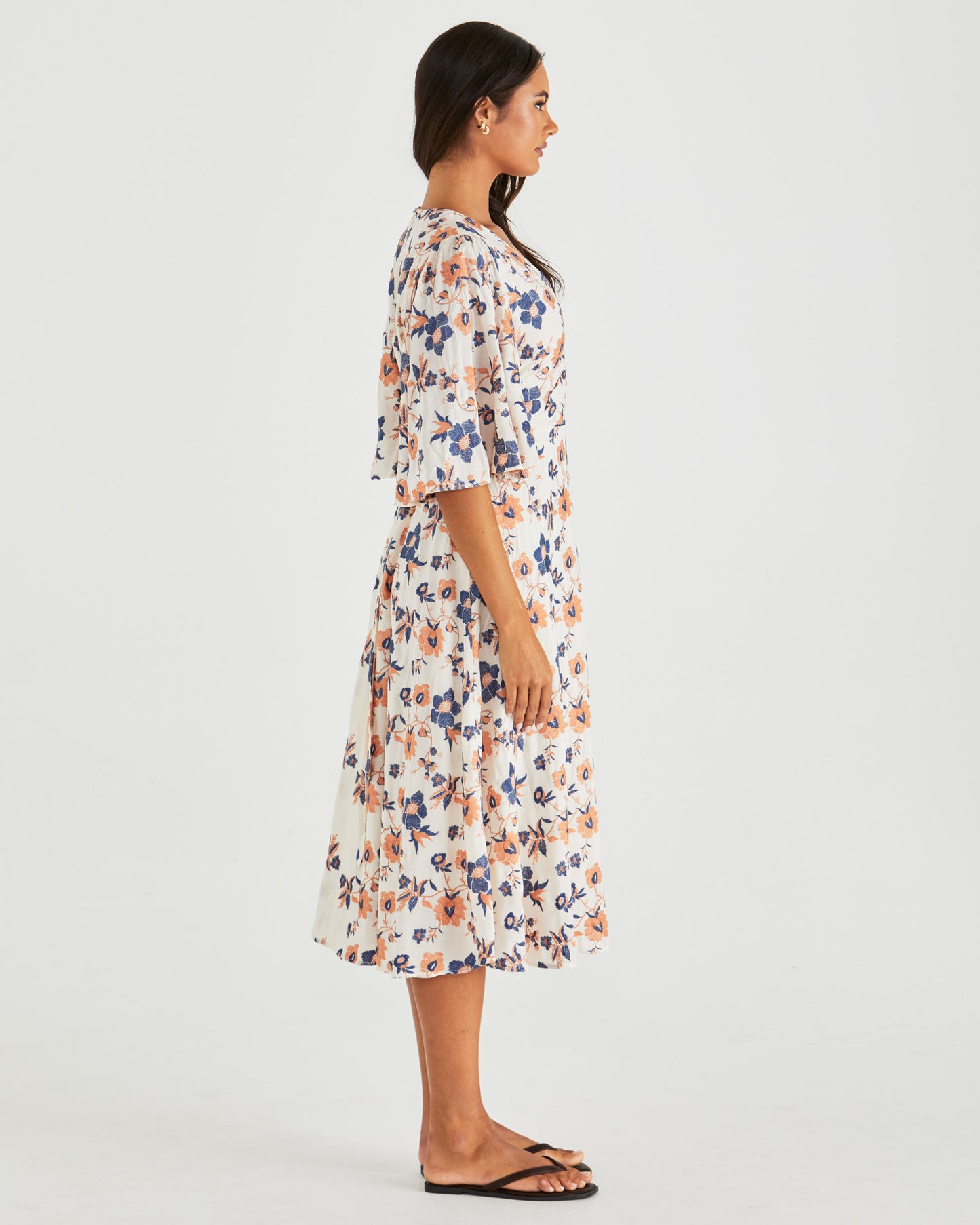 Luca Dress - Navy Floral