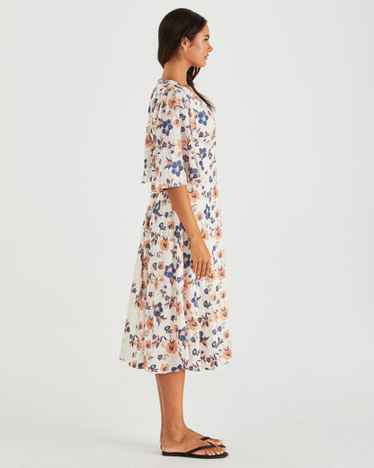 Luca Dress - Navy Floral