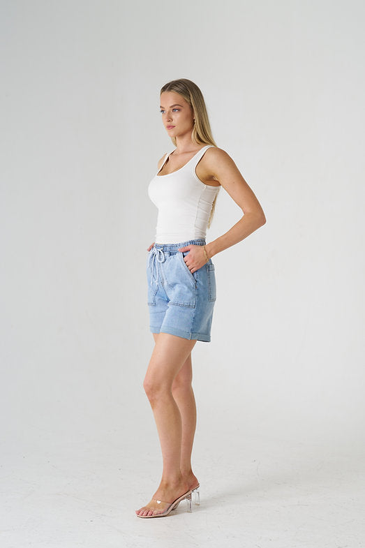 Luca Jogger Shorts - Light Blue