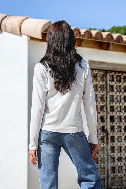 Lucca Tie Top - Cream