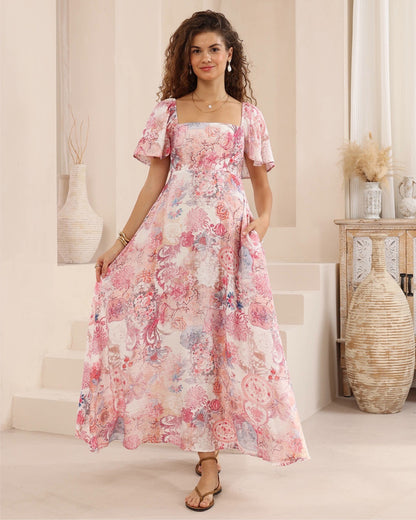 Lyla Maxi Dress - Paisley Pink