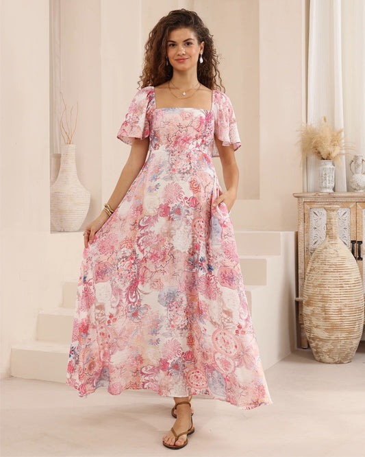 Lyla Maxi Dress - Paisley Pink