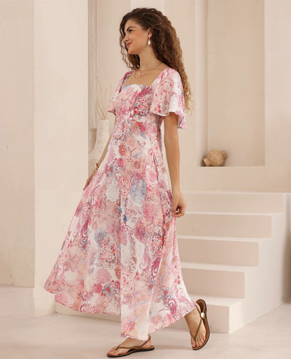Lyla Maxi Dress - Paisley Pink