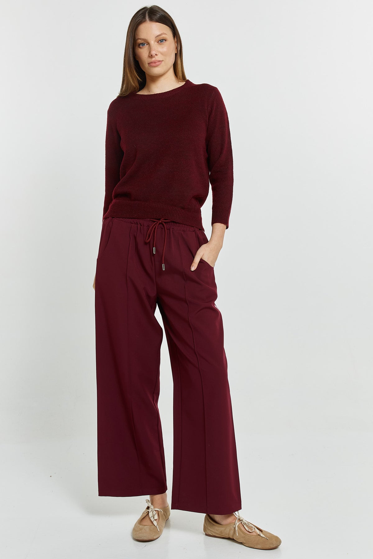 Maddison Jogger - Wine