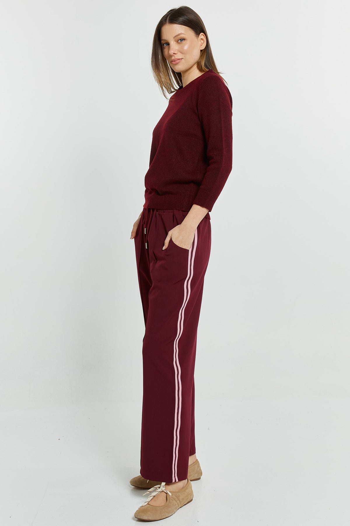 Maddison Jogger - Wine
